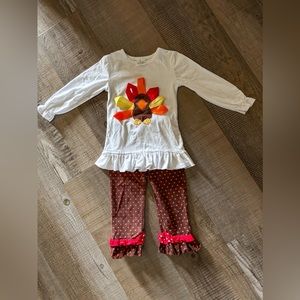 Toddler Thanksgiving Turkey outfit 🦃